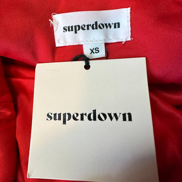 Superdown Red Shimmer Mini Dress - Picture 11 of 11